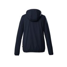 Killtec hiking jacket with hood KOS 61 (2 layers, PFC-free, very light) navy blue women